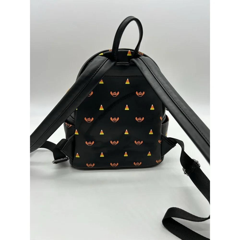 Disney Loungefly Boxlunch Exclusive Stitch Jack-o'-Lantern Pumpkin Mini Backpack